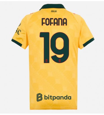 AC Milan Youssouf Fofana #19 Tredjetrøje Dame 2025-26 Kortærmet